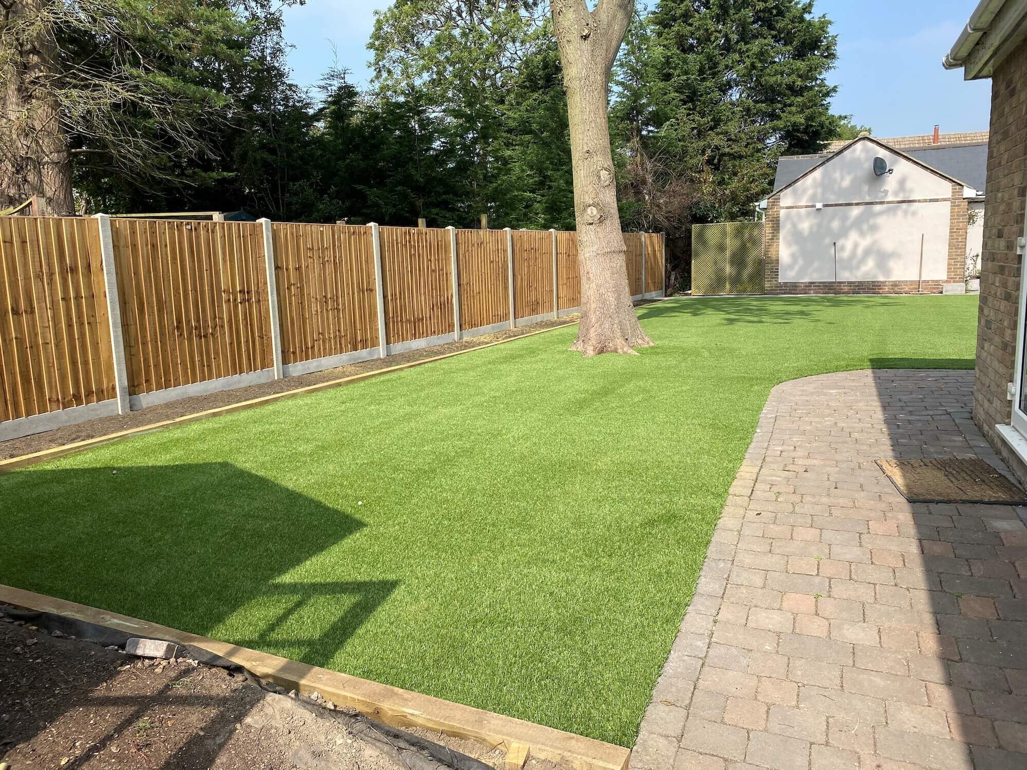 Supreme lawn installation in back garden